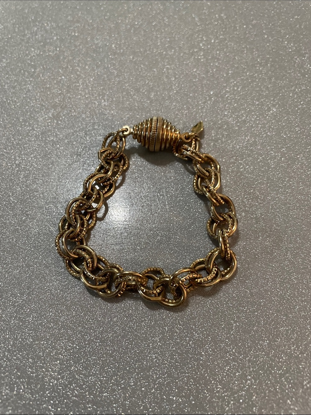 Sarah Coventry Gold-Tone Twisted Link Bracelet